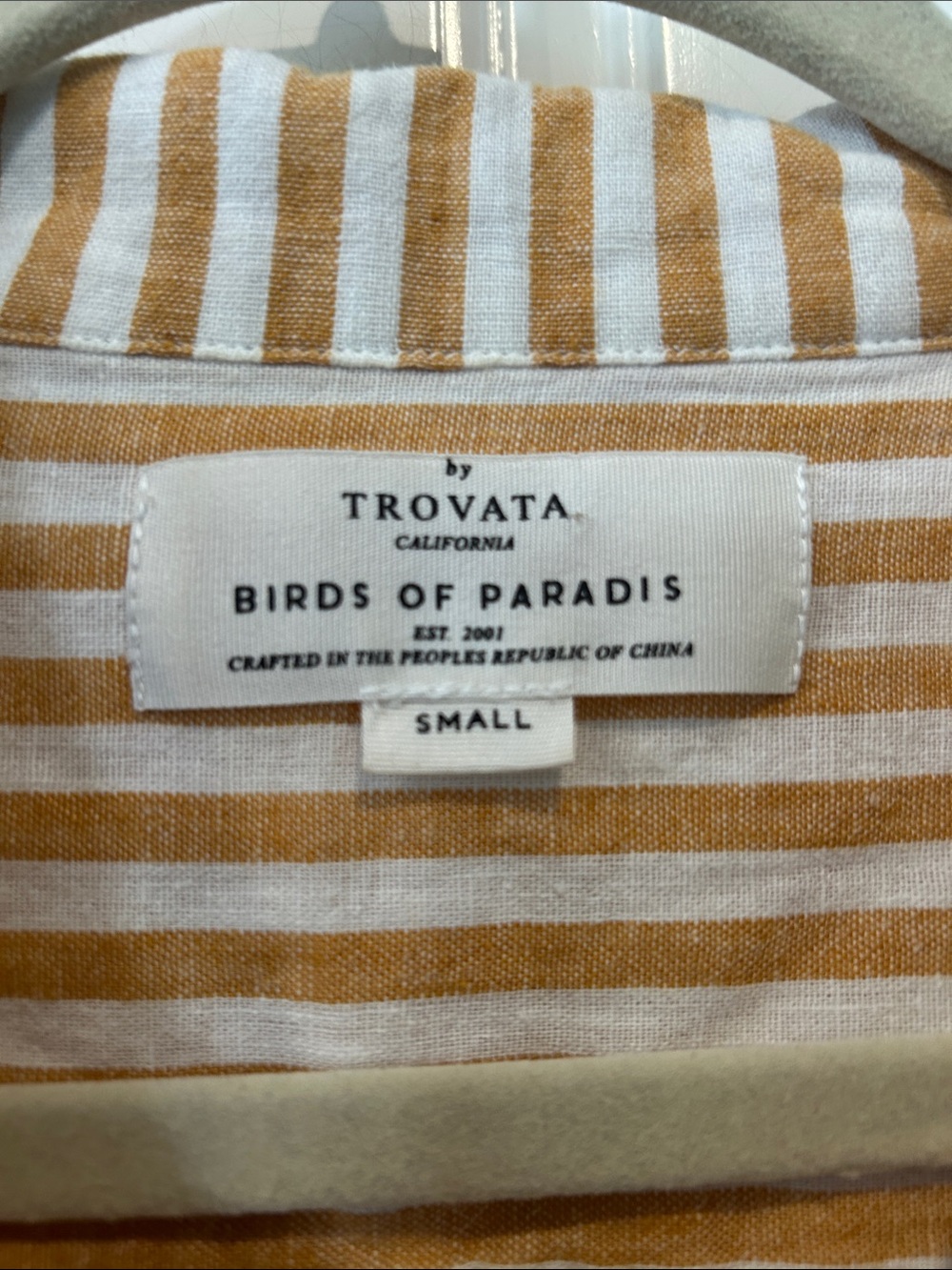 Trovata birds of paradise Striped Button-Front dress dress size small - Picture 3 of 10